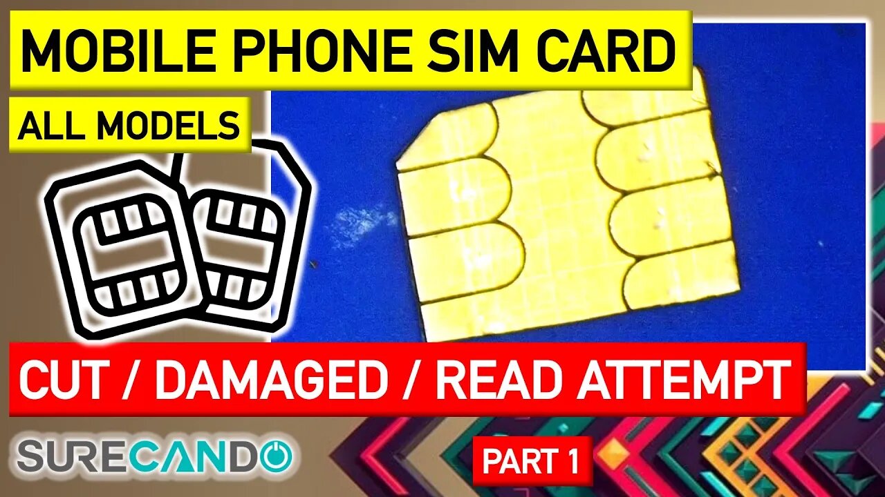 Mobile Phone SIM Card Repair attempt _ Old style - Part 1