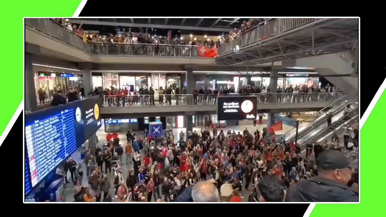 Protests Against Passports Pack Out Switzerland's Main Station / Hugo Talks #lockdown