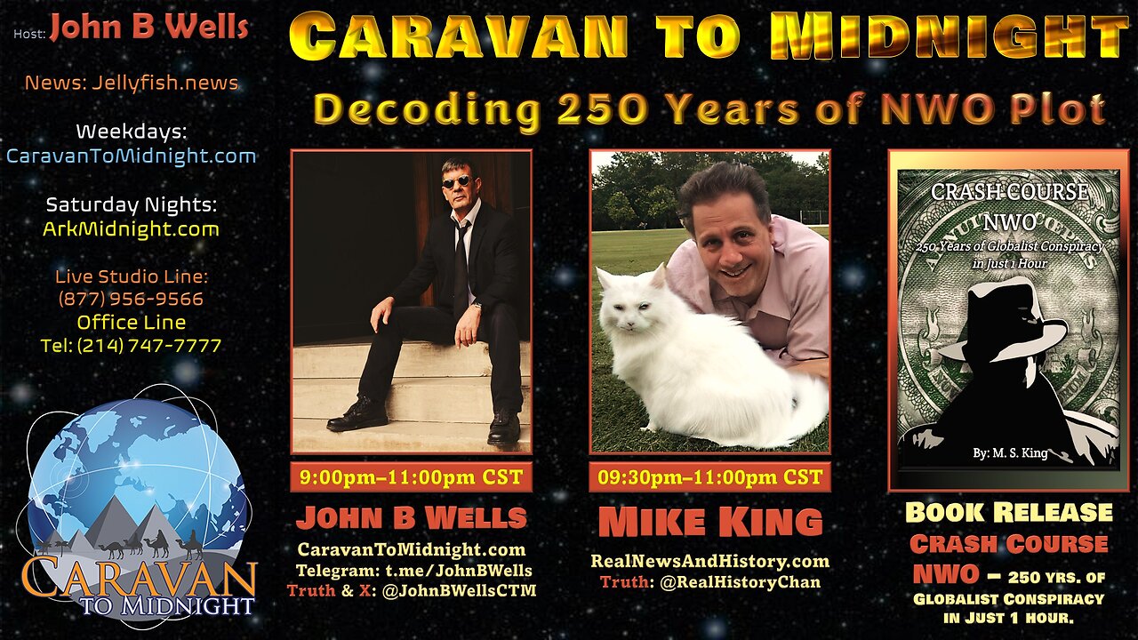 Decoding 250 Years of NWO Plot - John B Wells LIVE