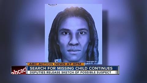 Police sketch of suspect who allegedly knocked out mom before kidnapping 2-year-old