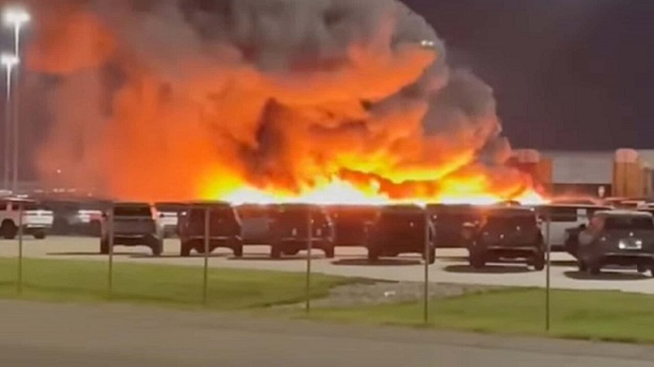 Rivian Factory Fire: 60 Vehicles Ablaze at Normal, Illinois Plant