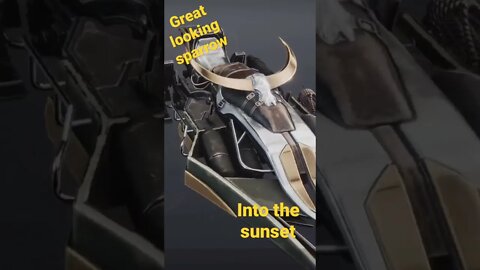 Into the sunset sparrow #destiny2