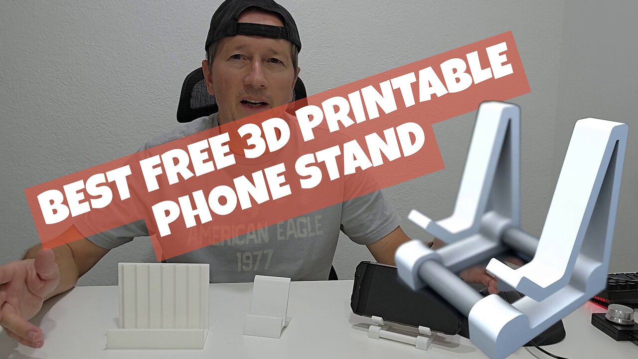 Best Free 3D Printable Phone Stand | Fancy, Functional & Easy to Adjust