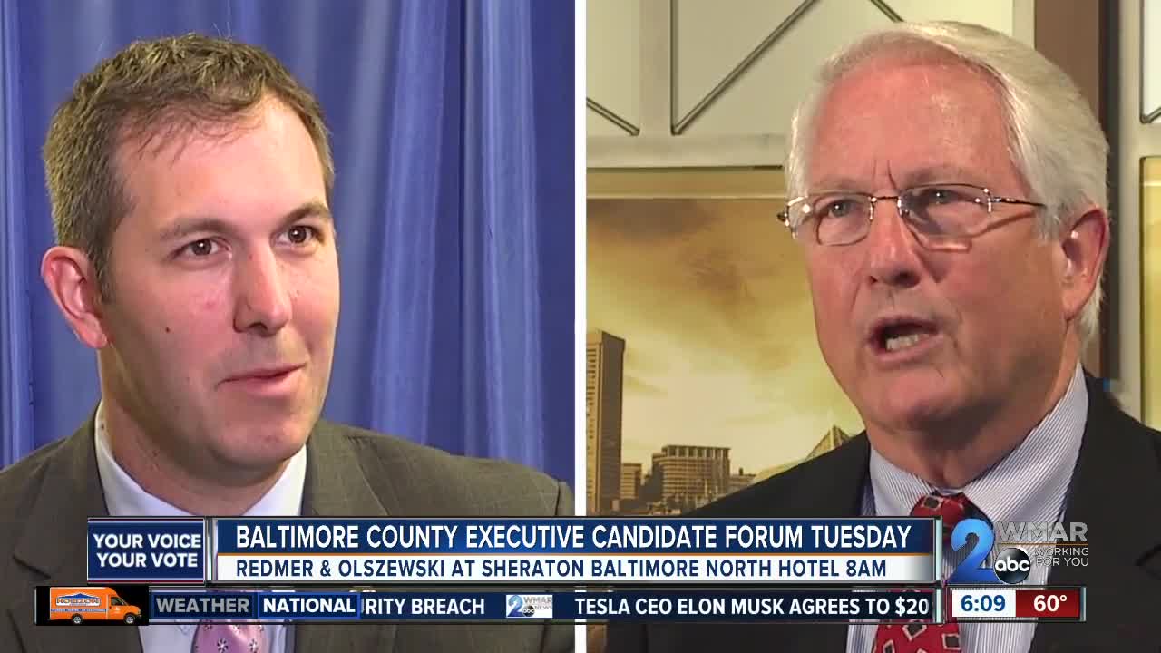 Baltimore Co. Executive candidate forum Tuesday