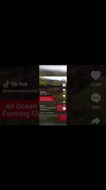 Africa is splitting into two continents. #endtimes