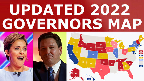 Updated 2022 Governors Map Prediction (August 20, 2022)