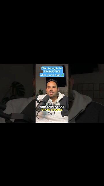 Stop Using Your High To Be Productive #askabhinav #za