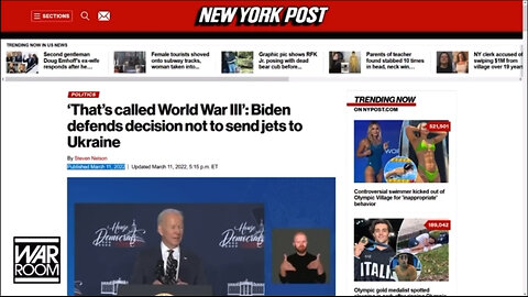 March 2022 - Biden: ‘World War III starts if we send F16 fighters to Ukraine’