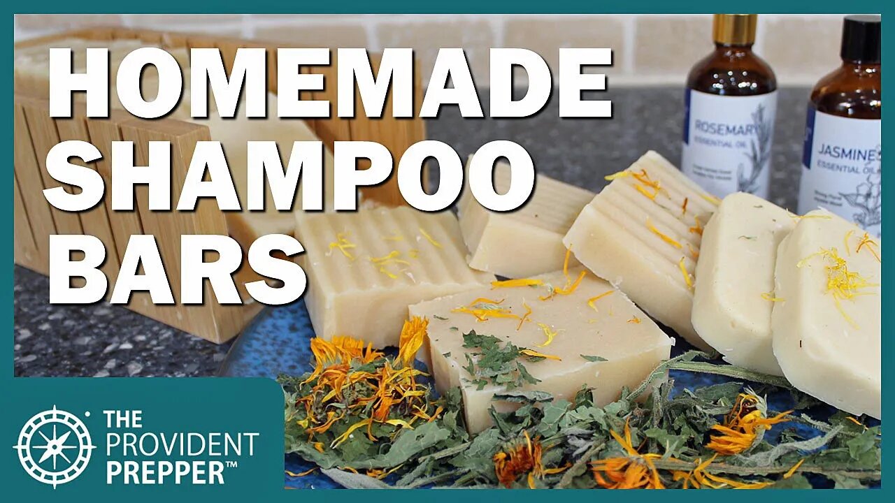 Amazing Natural Shampoo Bars with Comfrey and Calendula