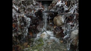 Ice and Flowing Water