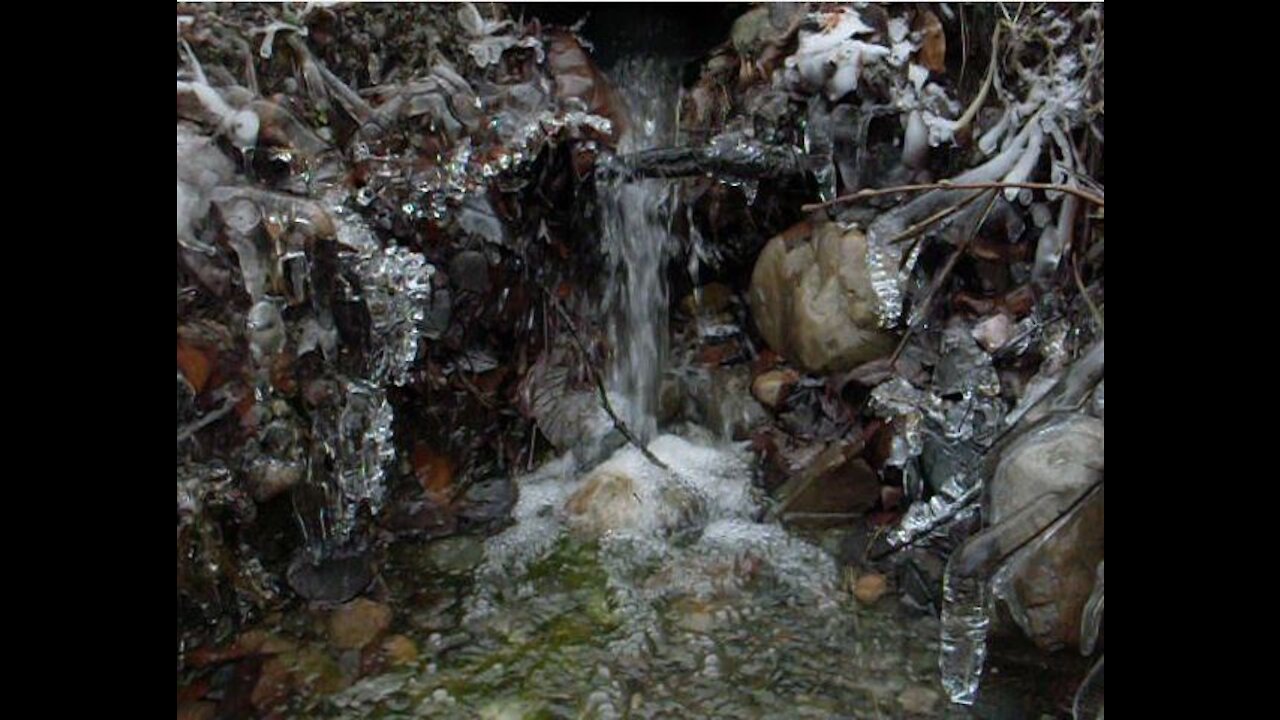 Ice and Flowing Water