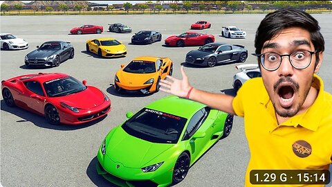 Driving 12 Super Cars in Public | 12 सुपर कार देखकर लोग पागल हो गए | Hilarious Public Reactions