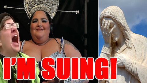 FAT LGBTQ Activist MOCKING Jesus at Olympics TRIGGERED! SUING Christians after MASSIVE BACKLASH!