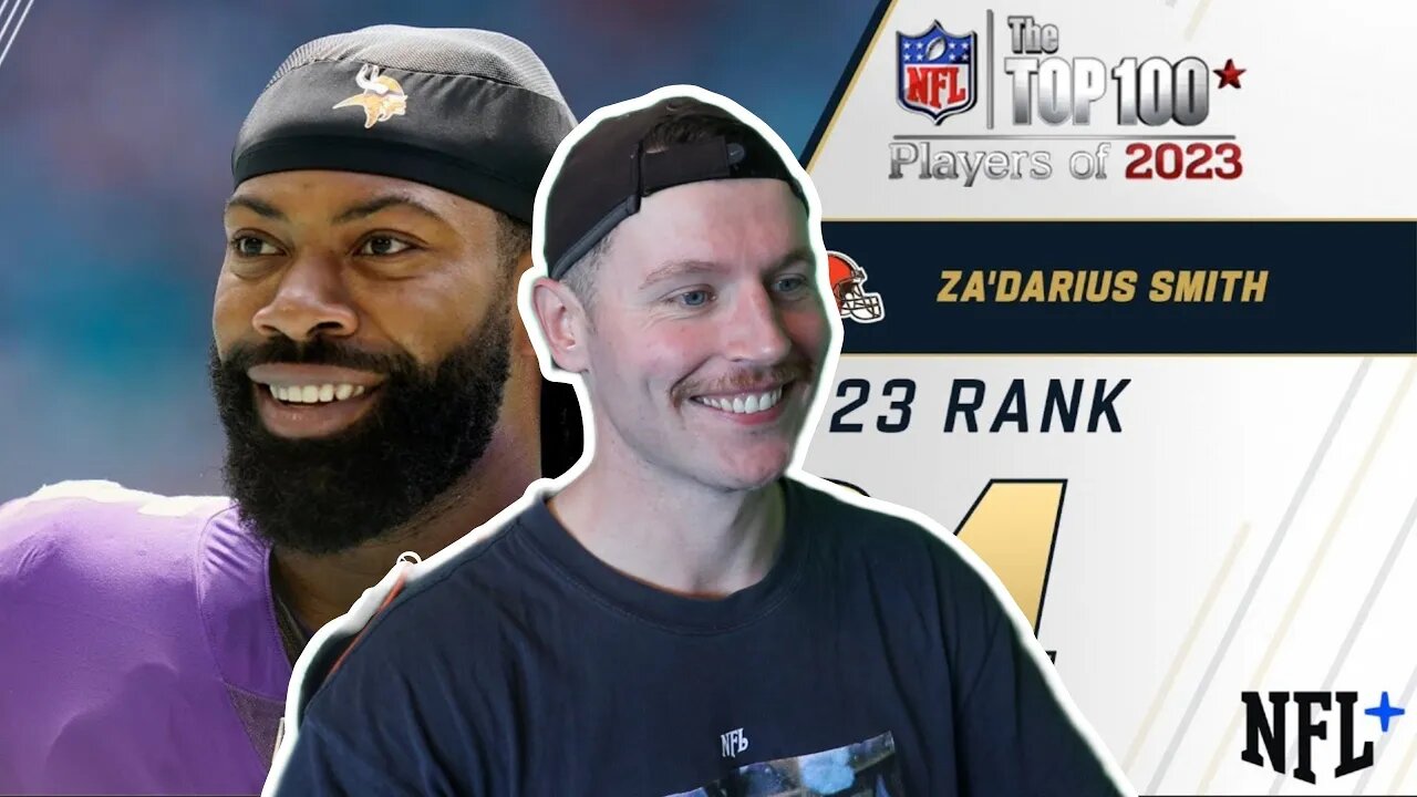 Rugby Player Reacts to ZADARIUS SMITH (LB, Vikings) #84 The Top 100 NFL Players of 2023