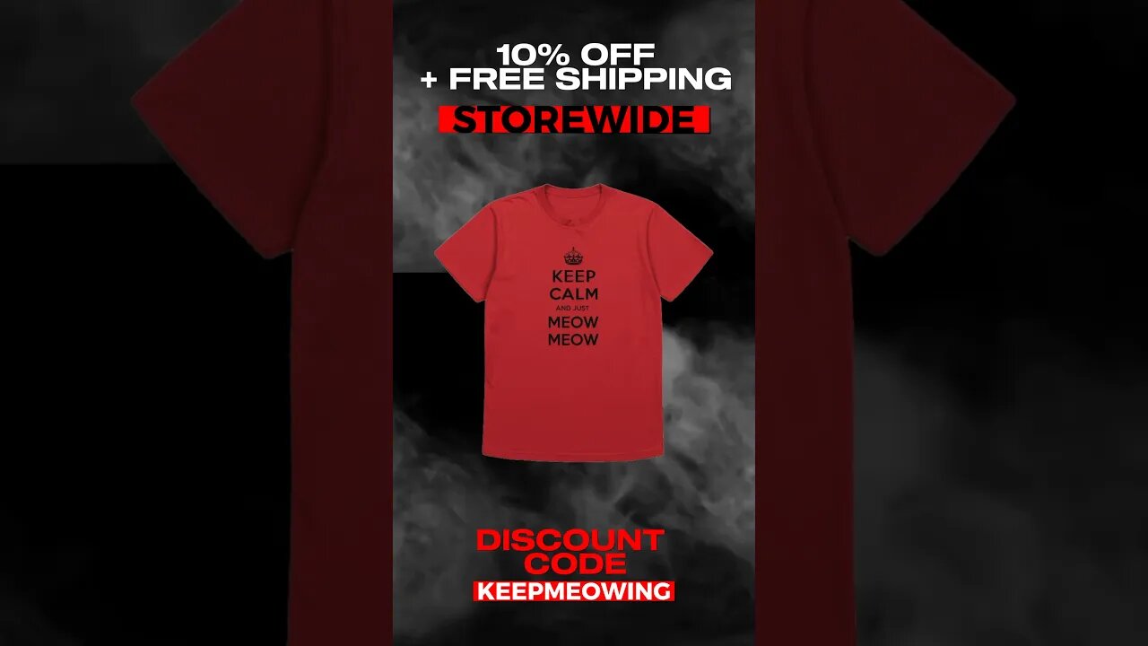 Keep Calm and Just Meow Meow! #shorts #meowmeow #merchdrop