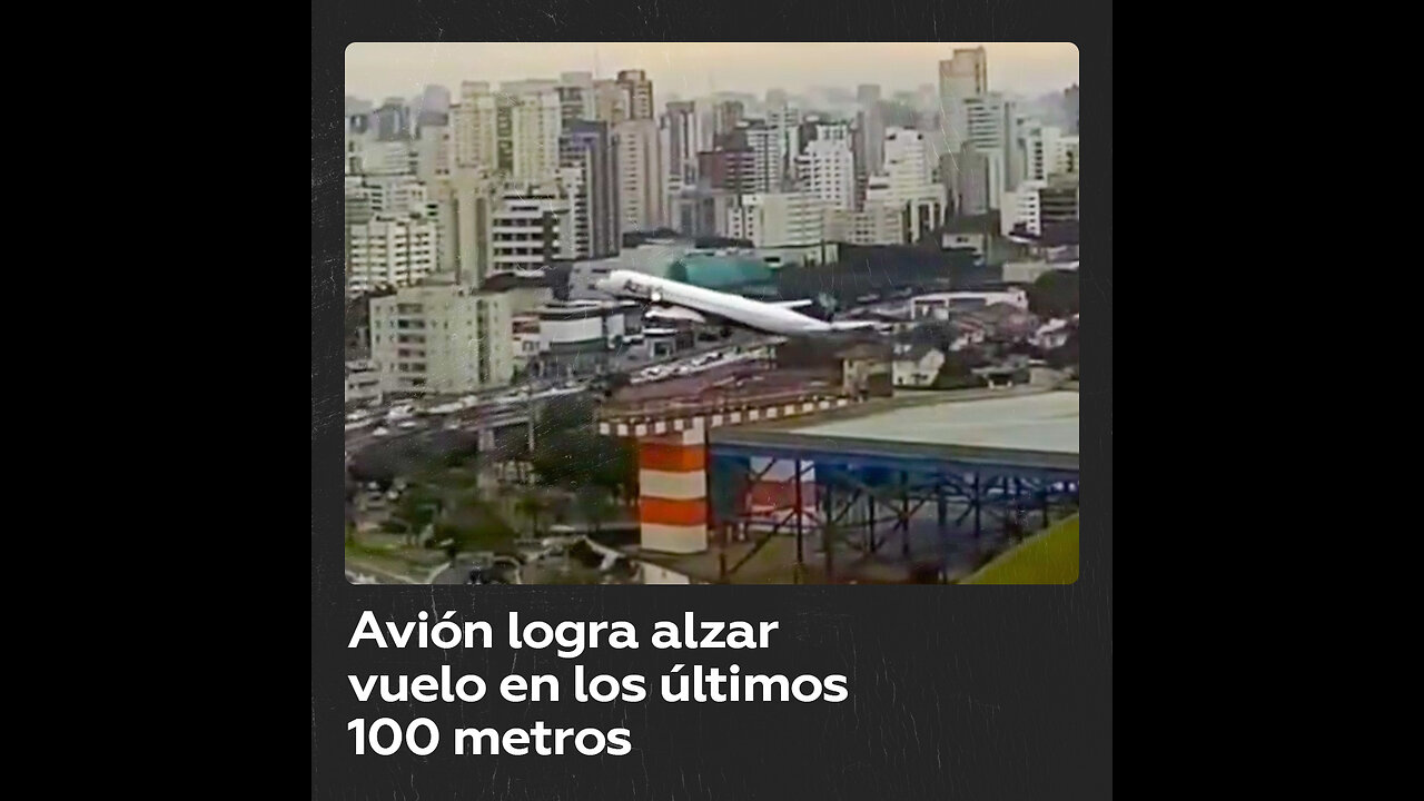 Despegue extremo en Brasil: un avión evita tragedia por un pelo