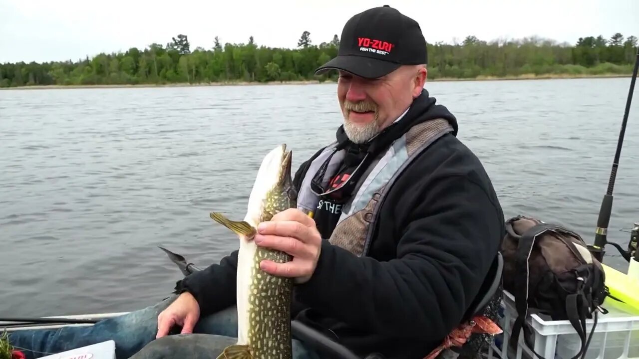 Kayak fishing in Northern Minnesota