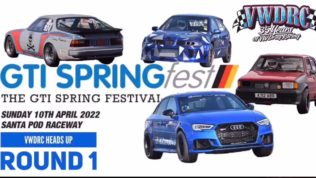 VWDRC Heads Up Round 1 GTI SpringFestival 2022 Santa Pod