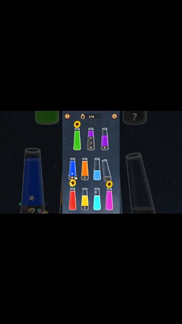 Water Sort level 110 | sort color water time New challenges 6 #game #gamer #gaming #shorts #viral