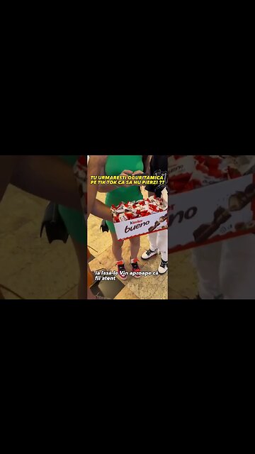 CASTIGA 256 DE KINDER BUENO DACA MA URMARESTI PE TIKTOK #oguritamica #mancaciosul #food