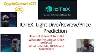 IOTEX (IOTX). Light Dive/Review/Price Prediction.