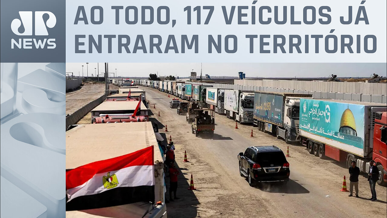 ONU confirma entrada de 33 caminhões na Faixa de Gaza com ajuda humanitária