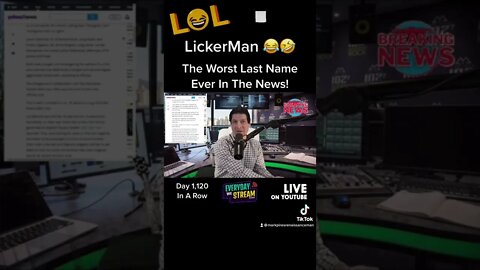 LickerMan Gets Arrested, Charged With Worst Name In History 🤣 #shorts