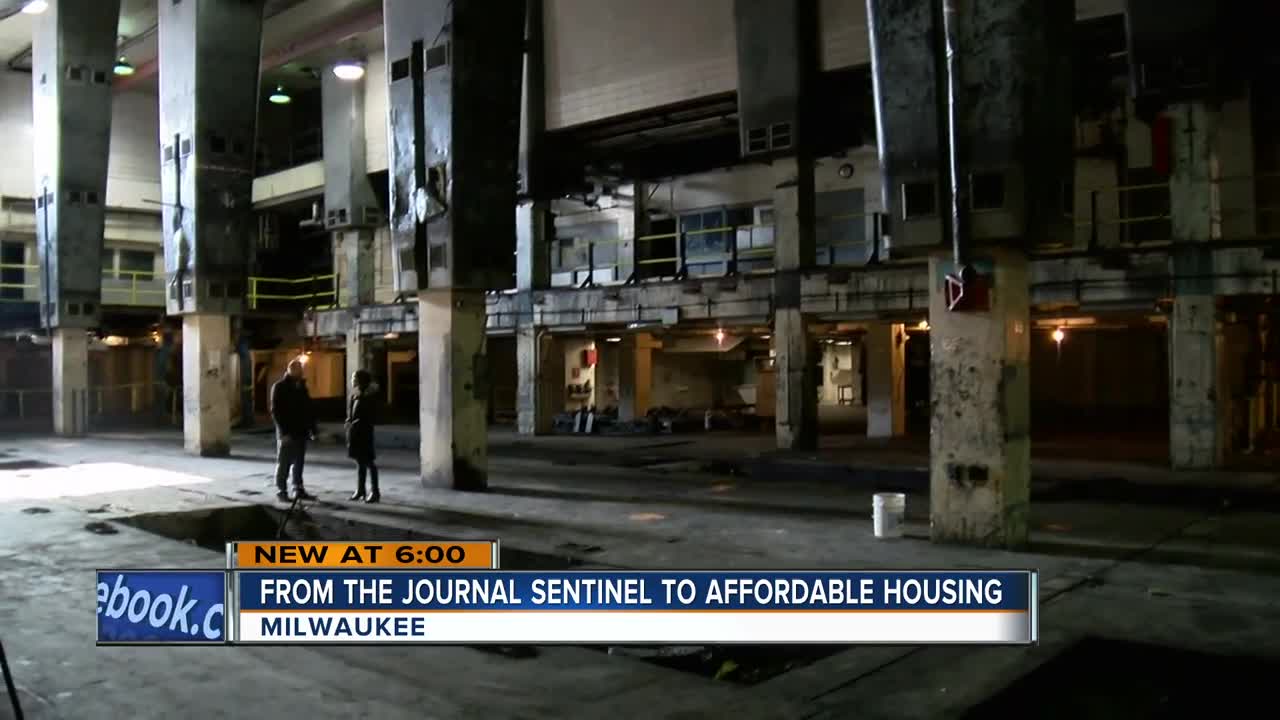 Developers talks plans to turn Journal Sentinel building into affordable housing