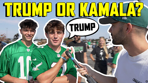 Asking Philadelphia Eagles Fans If They Support TRUMP or KAMALA