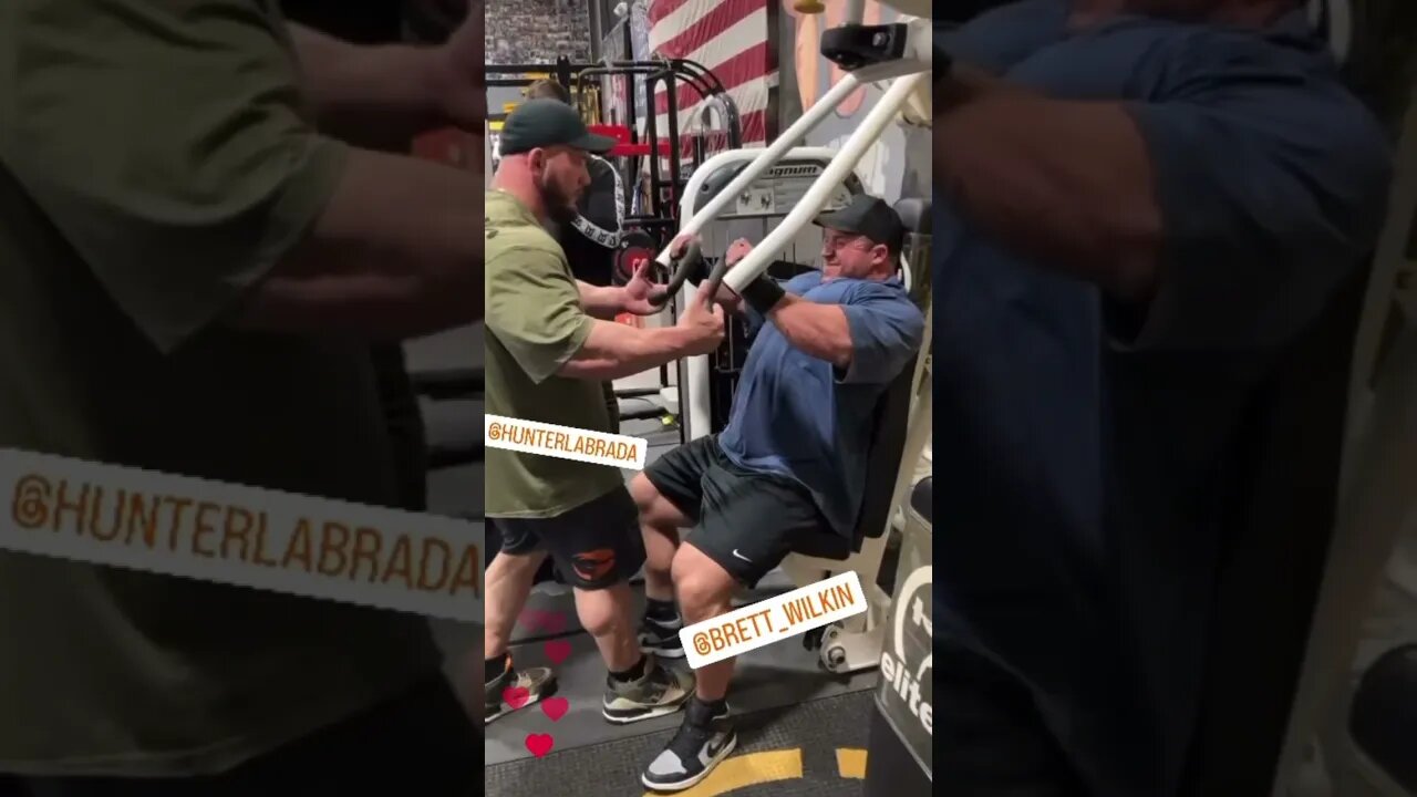 HUNTER LABRADA & BRETT WILKINS GETTING AFTER IT🔥🔥 #elitefts #hunterlabrada