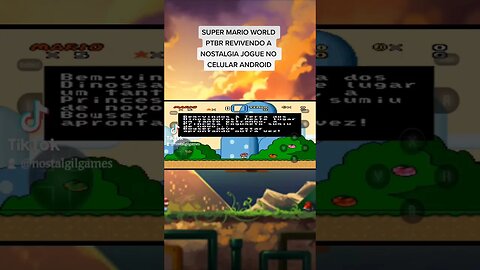 Super Mário World PTBR Android revivendo a nostalgia jogos de infância, jogue no seu celular Android