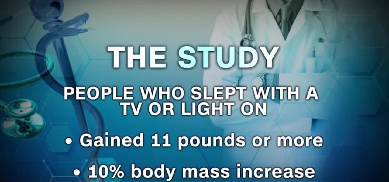 Sleeping with TV could make you fat