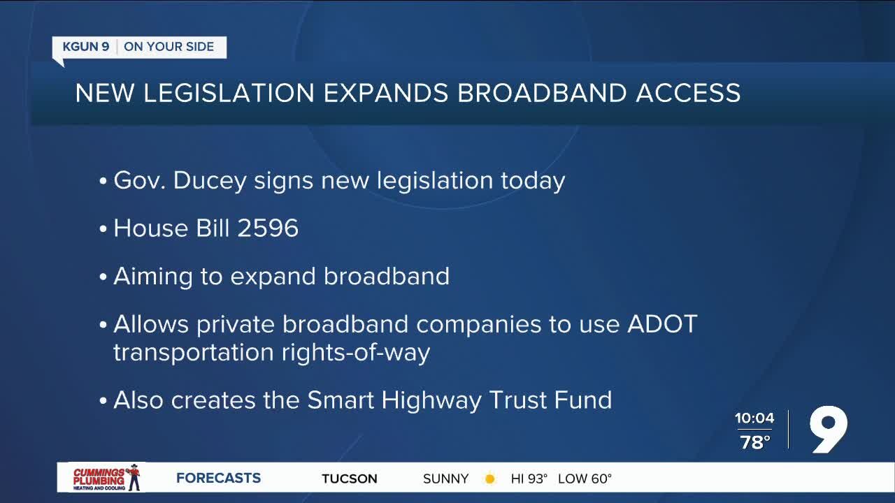 New legislation expands broadband access in Arizona