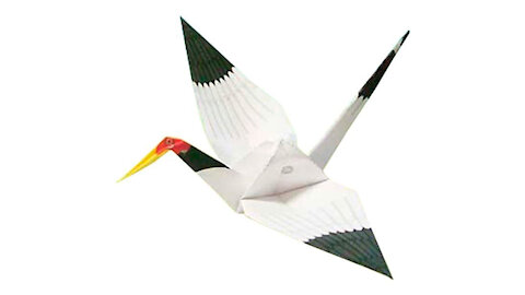 Paper blue heron/Garza azul de papel/Garça azul de papel