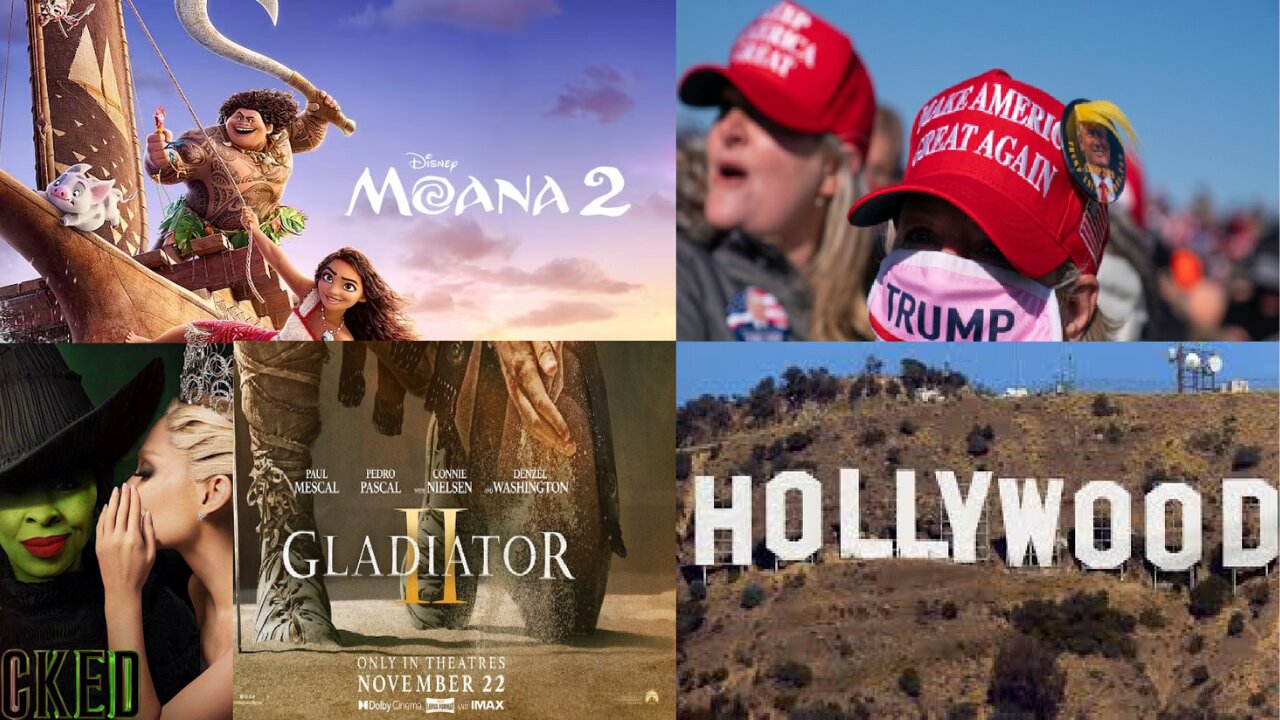 Hollywood Movies Moana 2, Wicked & Gladiator 2 Breaking Records = Why They Don't Take MAGA Seriously