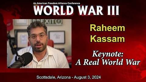 Raheem Kassam - A Real World War