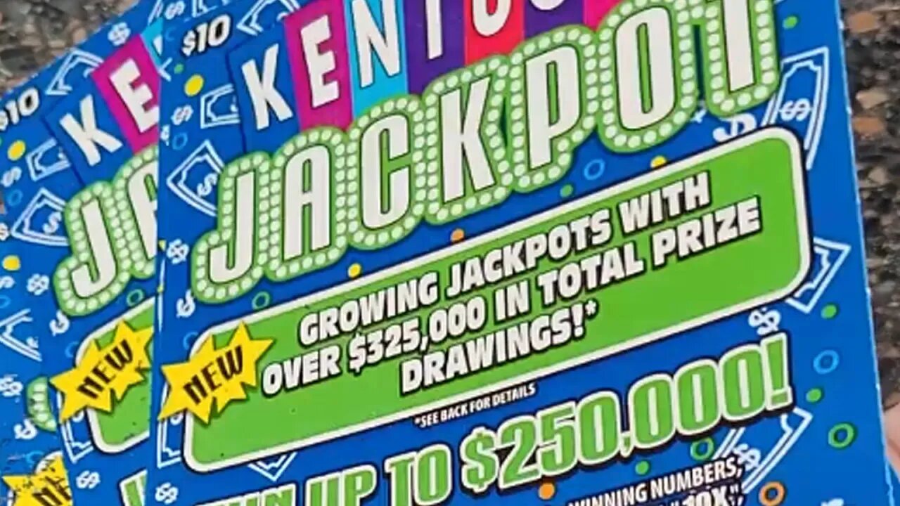 Kentucky JACKPOT Scratch Off Lottery Tickets from the Gas Station!