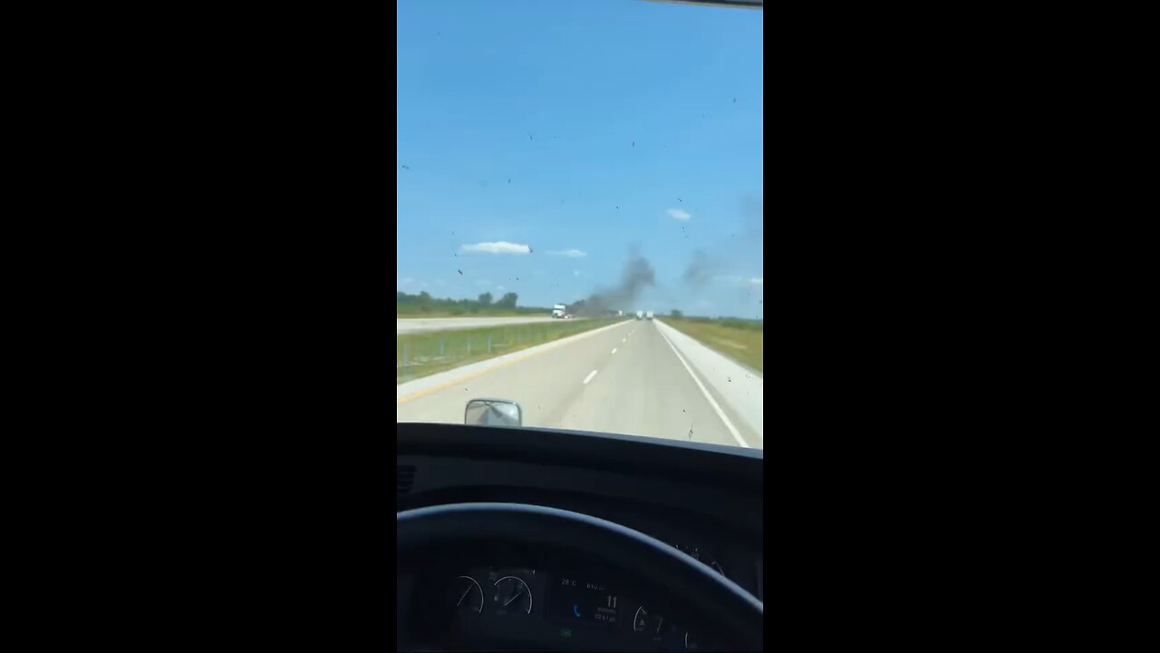 Truck fire in ontario