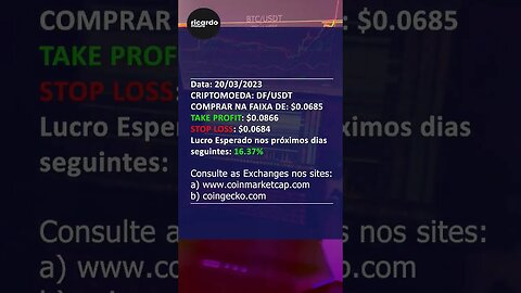 Criptomoeda do dia 20/03/2023