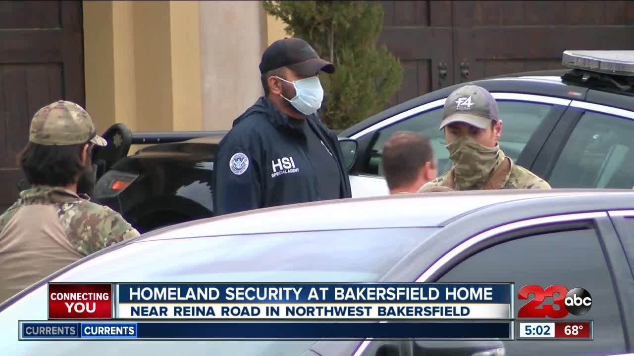 Homeland Security investigating home in Northwest Bakersfield