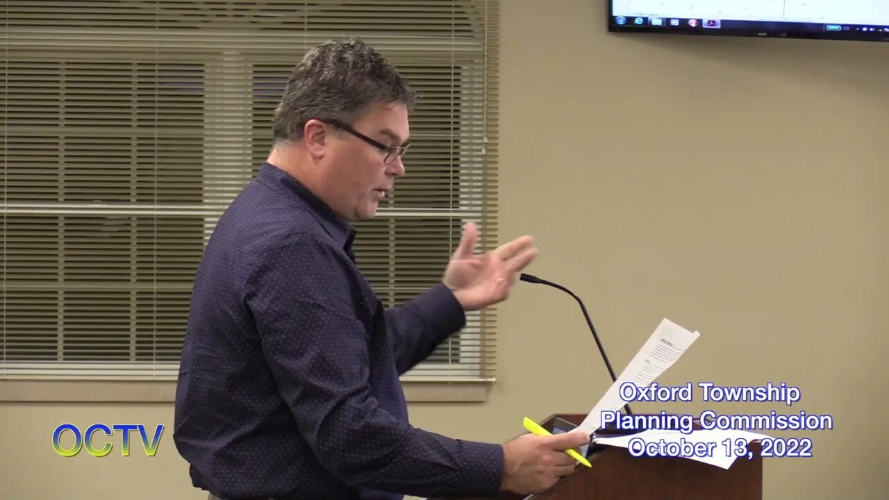 Oxford Township Planning Commission 101322