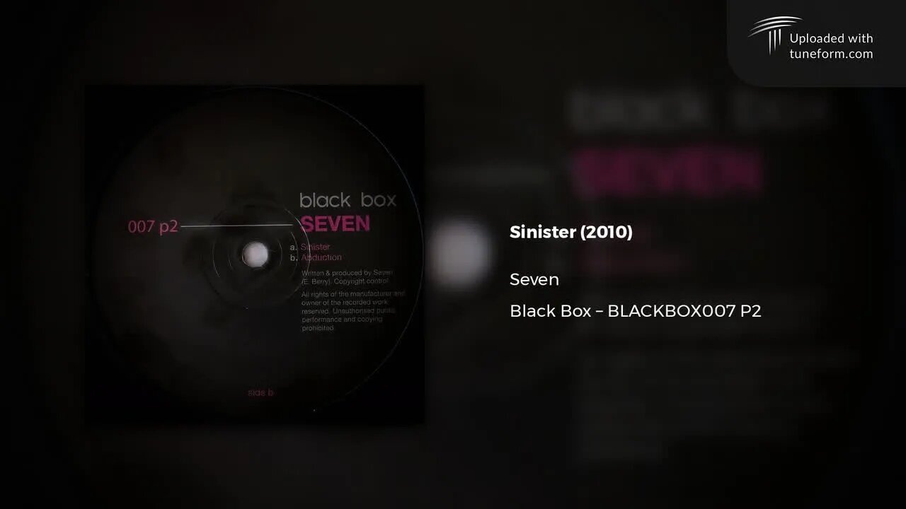 Seven - Sinister (Black Box | BLACKBOX007) [Deep Dubstep]