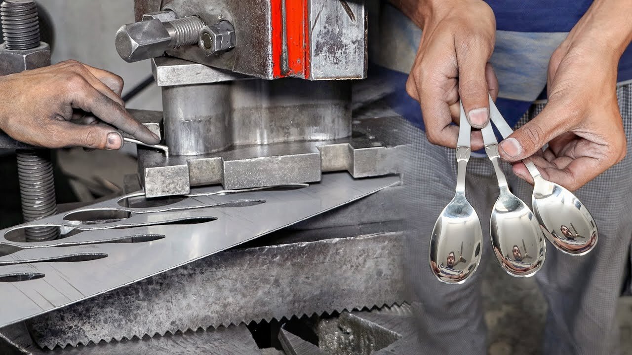 Amazing Spoon Making in Factory