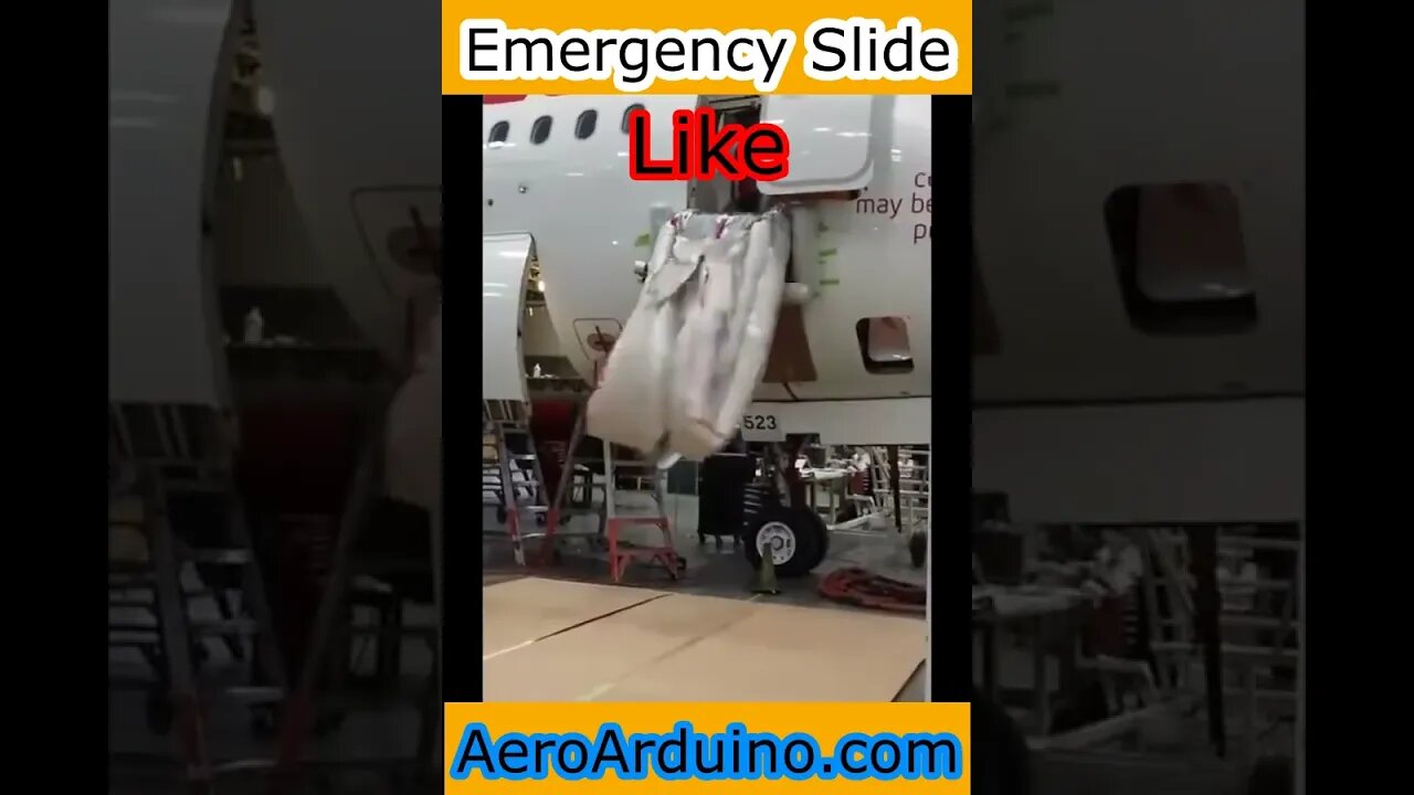 Watch How America Airlines #A320 Escape Slide Works #Aviation #Flying #AeroArduino