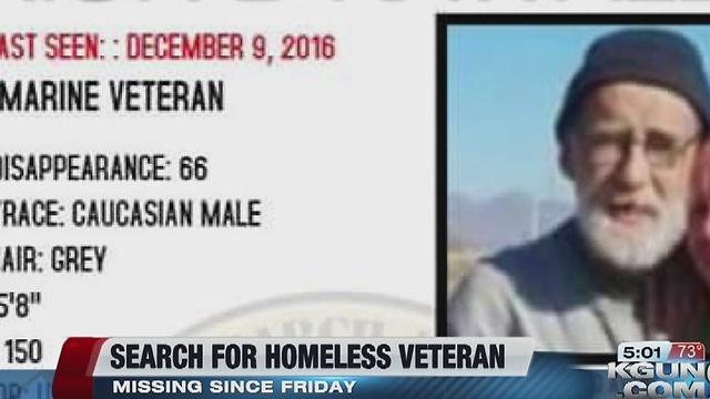 Veterans on Patrol asking for help in locating missing homeless veteran