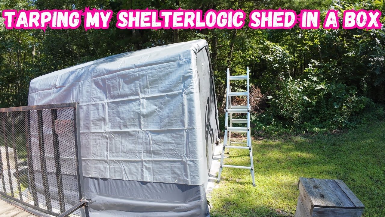 Tarping my ShelterLogic shed