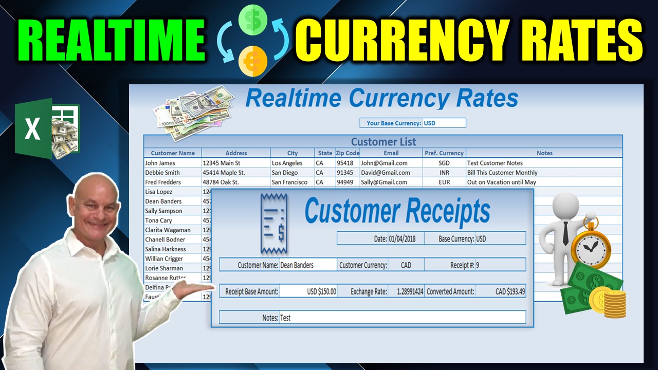 How to Create a Realtime Currency Rate Calculator with Multiple Currencies in Excel