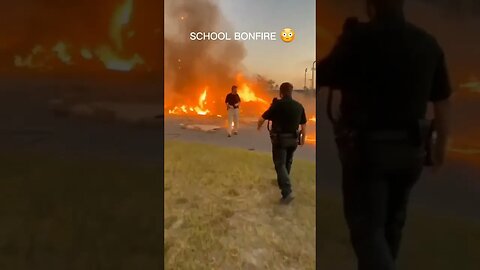 a school bonfire gone wrong or right? lol