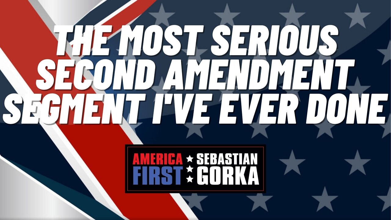 The most serious Second Amendment segment I've ever done.