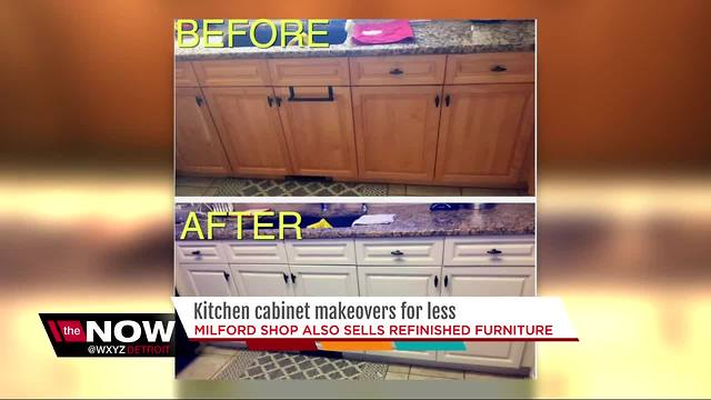 Milford business owner gives kitchen cabinets a new look